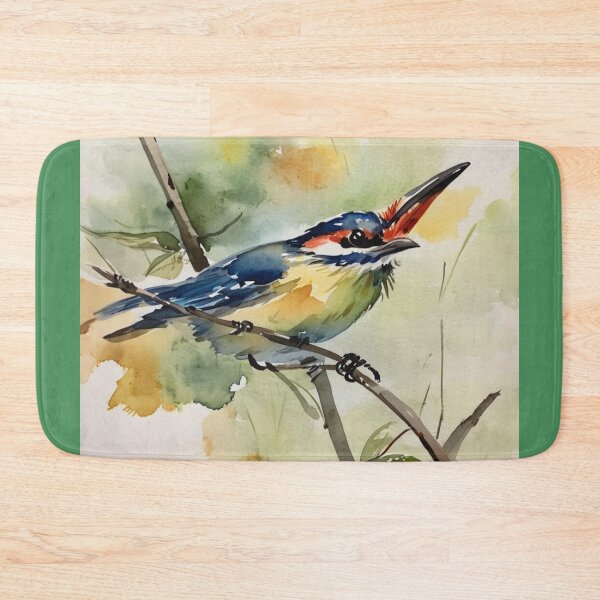 Item preview, Kingfisher bird（watercolour + AI） designed and sold by artsmeow.