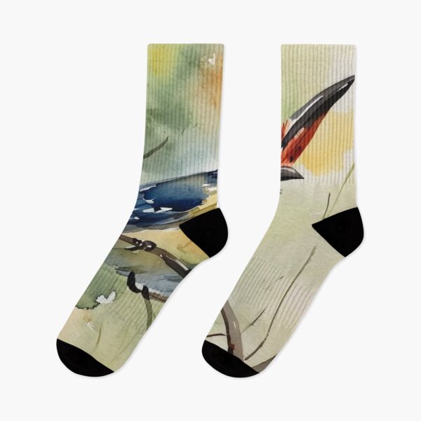 Item preview, Kingfisher bird（watercolour + AI） designed and sold by artsmeow.