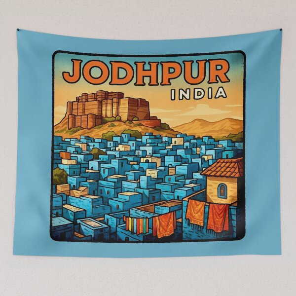 Item preview, Jodhpur, India - Blue City designed and sold by Myra365Art.
