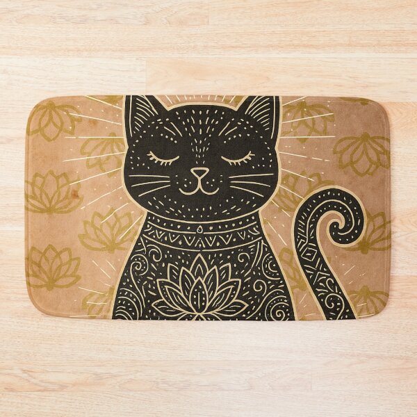 Item preview, Sacred Cat Pink & GoldSacred Cat in Rose & Gold designed and sold by 	aluzia.design.