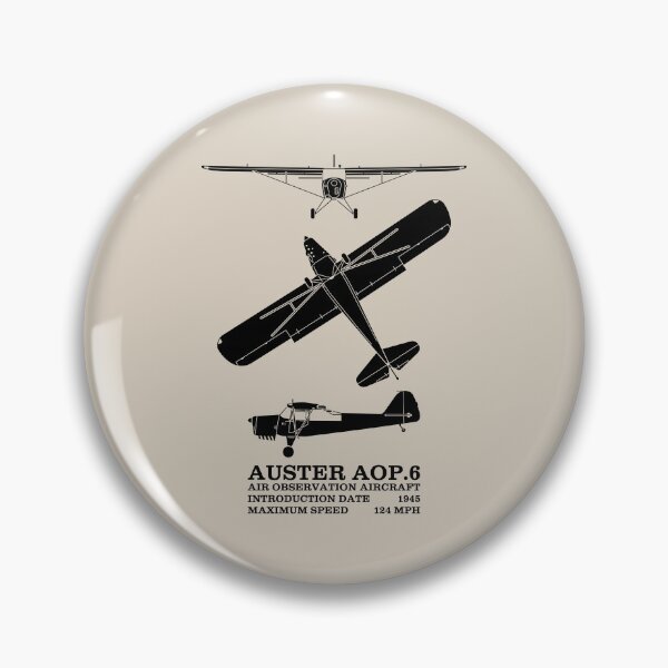 Item preview, Auster AOP.6 British WW2 Plane Silhouettes Infographic designed and sold by MilitaryMart.