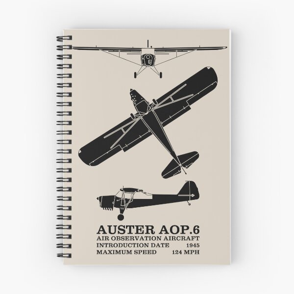 Item preview, Auster AOP.6 British WW2 Plane Silhouettes Infographic designed and sold by MilitaryMart.