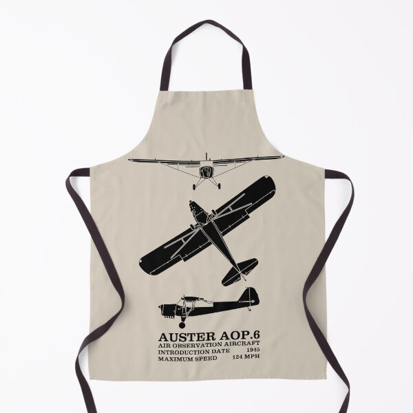 Item preview, Auster AOP.6 British WW2 Plane Silhouettes Infographic designed and sold by MilitaryMart.