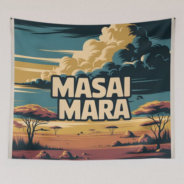 Item preview, Masai Mara: Classic-Style Travel Poster designed and sold by LSVart.