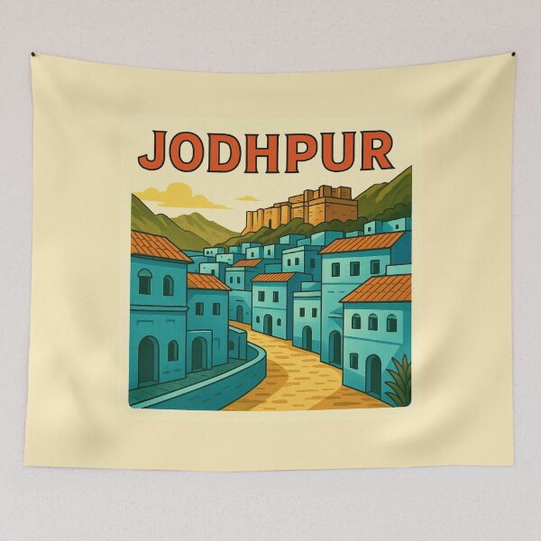Item preview, Jodhpur - The Blue City of India designed and sold by Myra365Art.
