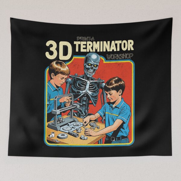 Item preview, 3D Print-A-Terminator Workshop Retro Design designed and sold by Vintagenaut Co..