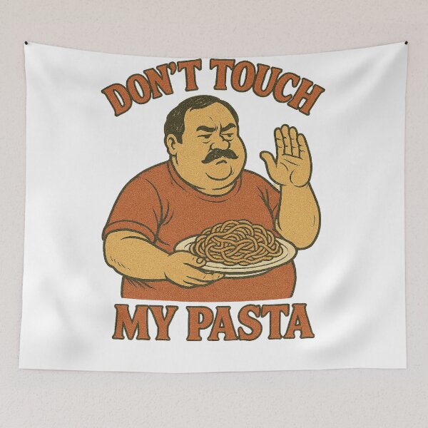 Item preview, Dont Touch My Pasta - Gift for Pasta Lovers Food Protection Art designed and sold by Jarminis.