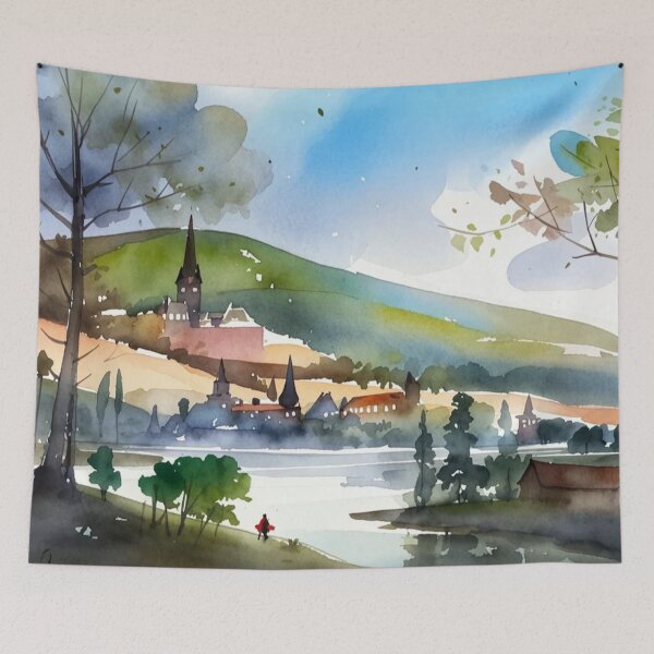 Item preview, Dartmoor mist3（watercolour + AI） designed and sold by artsmeow.