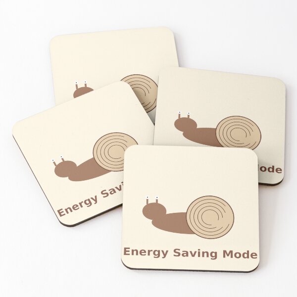 Item preview, Energy Saving Mode Activated – Lazy Snail Life designed and sold by LevelUpLab.