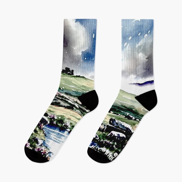 Item preview, Dartmoor mist（watercolour + AI） designed and sold by artsmeow.