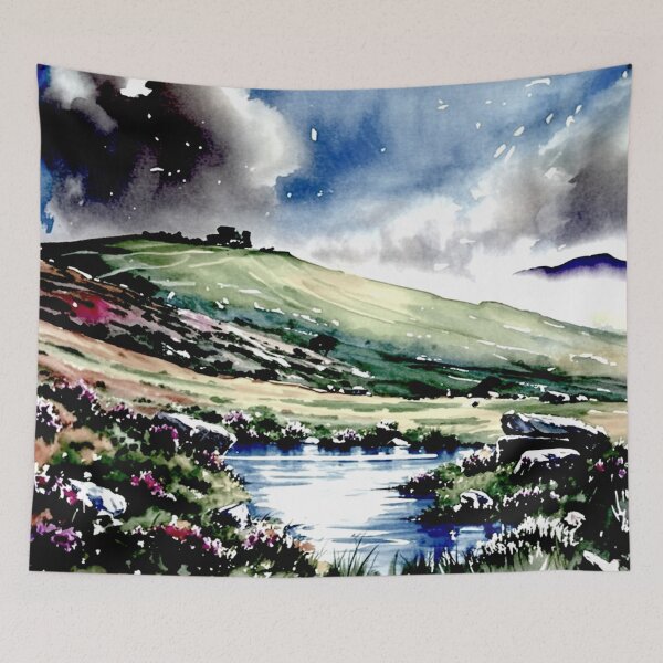 Item preview, Dartmoor mist（watercolour + AI） designed and sold by artsmeow.