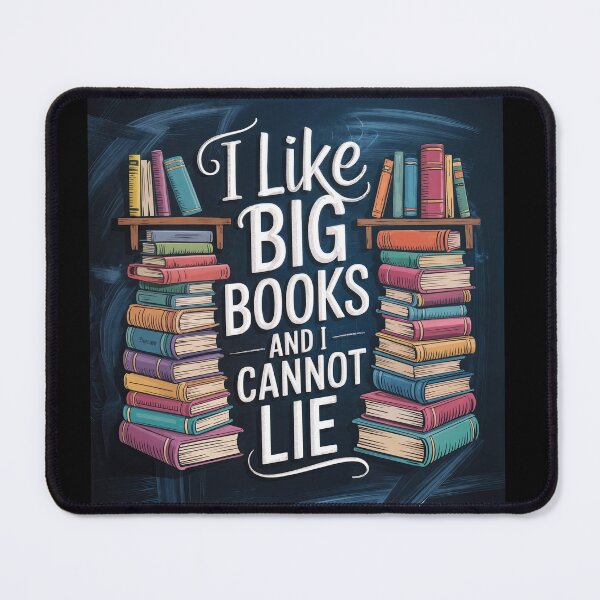 Item preview, I Like Big Books and I Cannot Lie – Bold Bibliophile Energy designed and sold by ForeverPrintsOK.