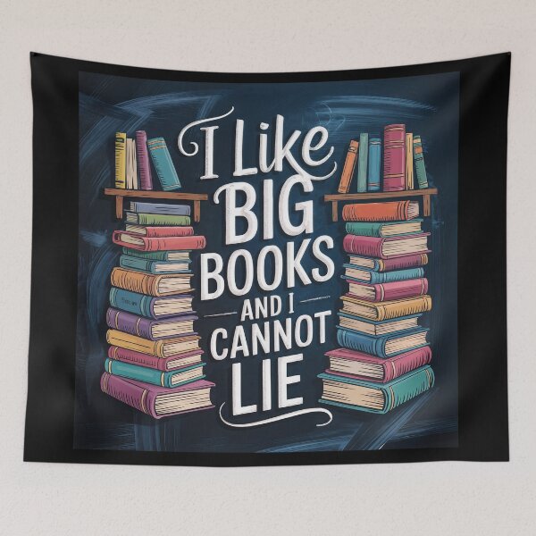 Item preview, I Like Big Books and I Cannot Lie – Bold Bibliophile Energy designed and sold by ForeverPrintsOK.