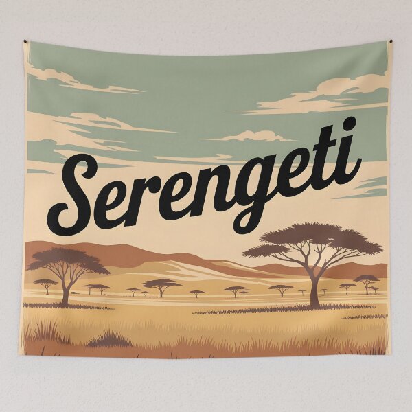 Item preview, Serengeti National Park: Classic-Style Travel Poster designed and sold by LSVart.