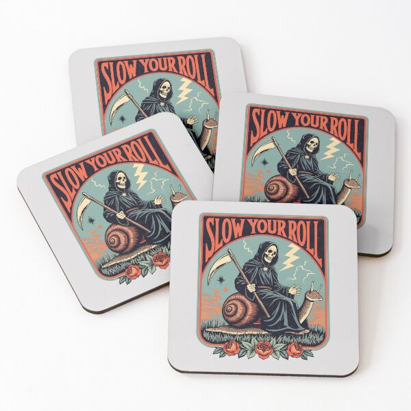 Item preview, Slow Your Roll Grim Reaper Snail Design designed and sold by Vintagenaut Co..