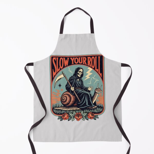 Item preview, Slow Your Roll Grim Reaper Snail Design designed and sold by Vintagenaut Co..