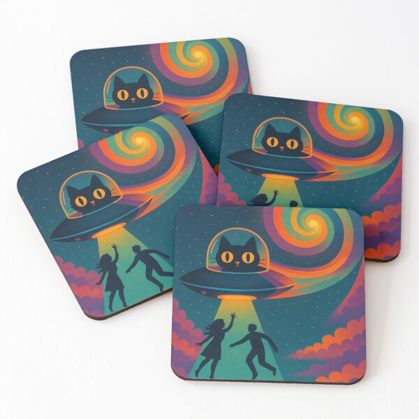 Item preview, Cosmic Abductor Cat designed and sold by Universo Visual Nads.