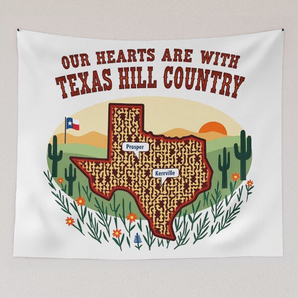 Item preview, Heartfelt Texas Hill Country Art – Prosper & Kerrville Inspired Vintage designed and sold by Haji  Kamora.