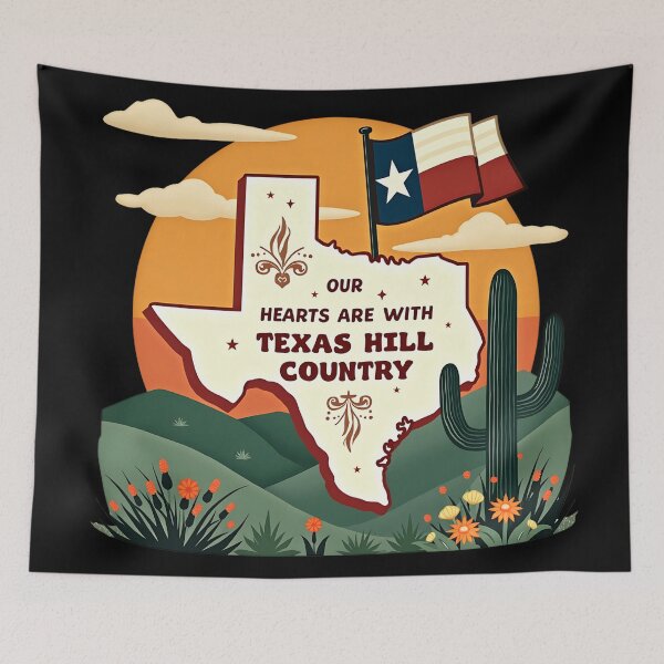 Item preview, Heartfelt Texas Hill Country Art – Prosper & Kerrville Inspired Vintage designed and sold by Haji  Kamora.