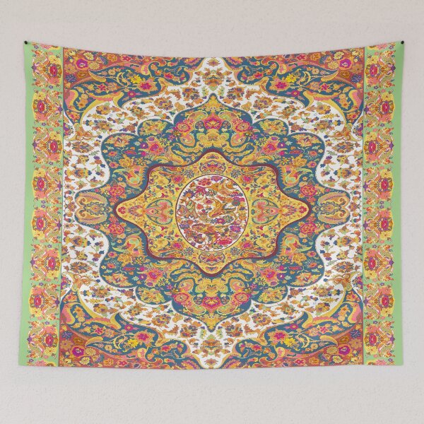 Item preview, Golden Garden – Persian Carpet-Inspired Pattern designed and sold by Saba Beig.