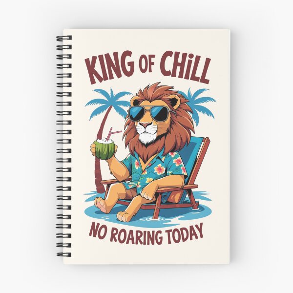 Item preview, King of Chill | No Roaring Today Lion designed and sold by Wearable Prints.