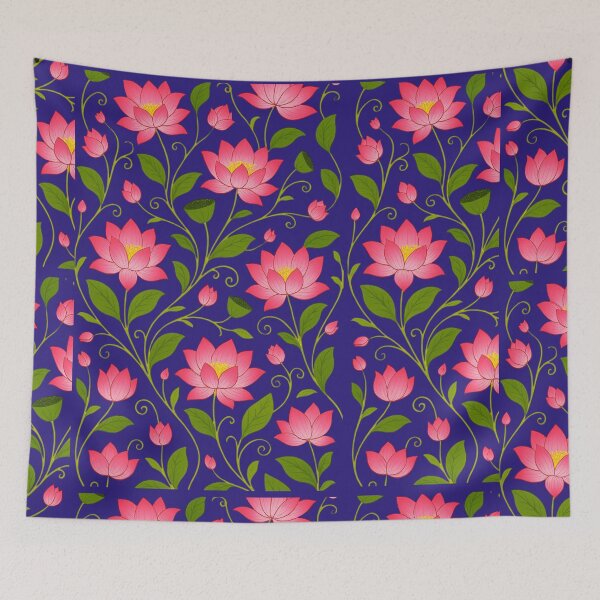 Item preview, Pichwai Art/Painting - Lotus for House Warming/Indian Marriage/Wedding  designed and sold by ShreecreatE.