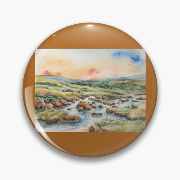 Item preview, Clapper bridge over the Avon3（watercolour + AI） designed and sold by artsmeow.