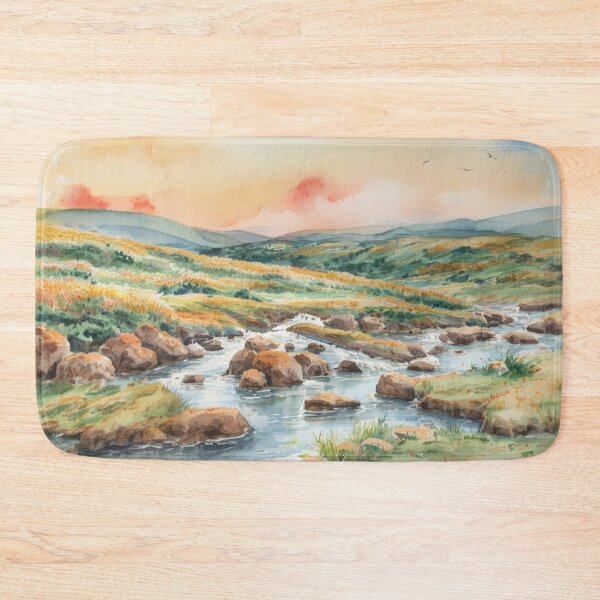Item preview, Clapper bridge over the Avon3(watercolour + AI) designed and sold by artsmeow.