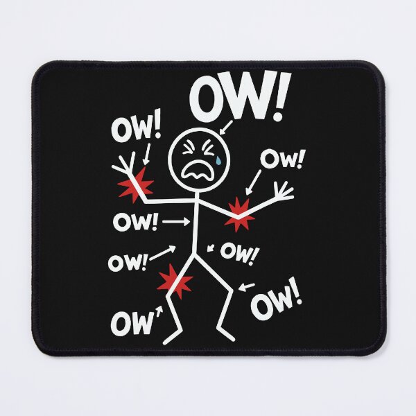 Item preview, Ow Ow Ow Stick Figure Ow Character Chronic Pain  designed and sold by clothesy7.