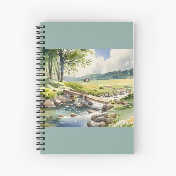 Item preview, Clapper bridge over the Avon2（watercolour + AI） designed and sold by artsmeow.
