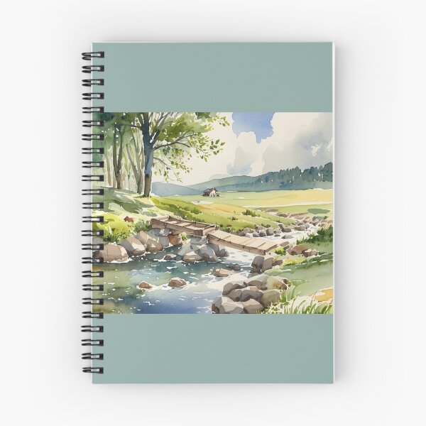 Item preview, Clapper bridge over the Avon2（watercolour + AI） designed and sold by artsmeow.