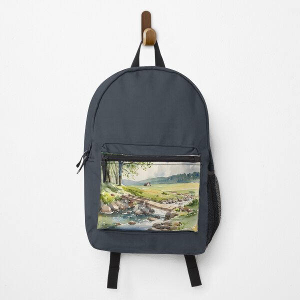 Item preview, Clapper bridge over the Avon2(watercolour + AI) designed and sold by artsmeow.