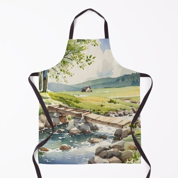 Item preview, Clapper bridge over the Avon2(watercolour + AI) designed and sold by artsmeow.