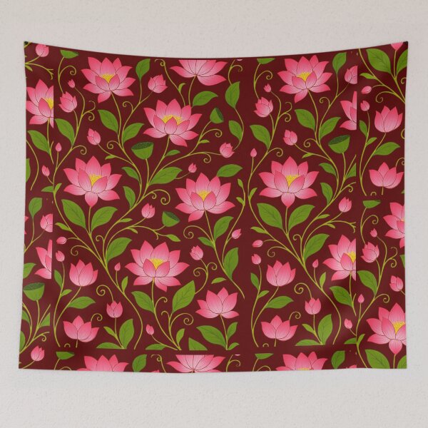 Item preview,  Pichwai Art/Painting - Lotus for House Warming/Indian Marriage/Wedding  designed and sold by ShreecreatE.