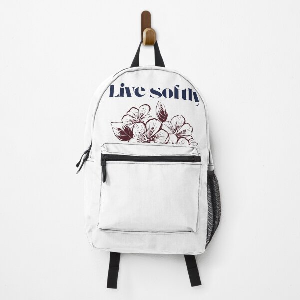 Item preview, Live Softly Like Petals in the Wind – Sakura Floral Quote designed and sold by Mix Mood.