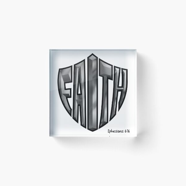 Item preview, Faith shield Calligram designed and sold by Kd creates & artz.