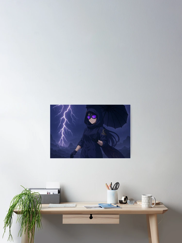 Thumbnail 2 of 3, Poster, Psyops Raiden Shogun designed and sold by Convertion.
