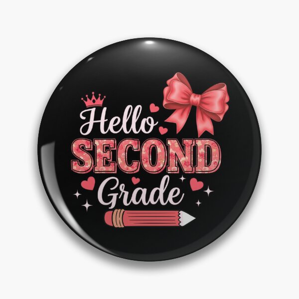 Item preview, Back to School  Hello Second Grade First Day Of School Coquette Teacher designed and sold by MotivaChic.