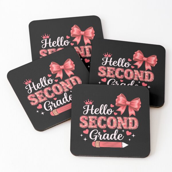 Item preview, Back to School  Hello Second Grade First Day Of School Coquette Teacher designed and sold by MotivaChic.