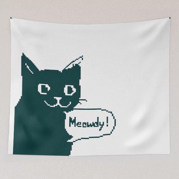Item preview, Retro gamer style cat from the 80s and 90s designed and sold by AllsortsHaven.