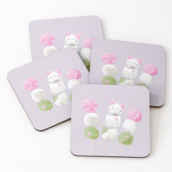 Item preview, Cat and cherry dango, Japanese dessert - 2 designed and sold by B O R T Z.