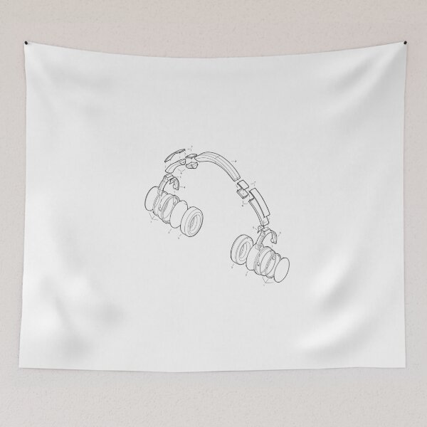 Item preview, Headphone Explode Isometric Axon designed and sold by PrestonArch.