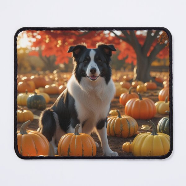 Item preview, Border Collie in Pumpkin Patch - Autumn Fall Dog Art designed and sold by Nature's Palette.