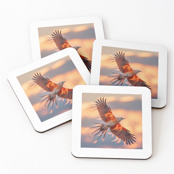 Item preview, BIRD WITH FIRE ON WINGS designed and sold by Catalina Kate.