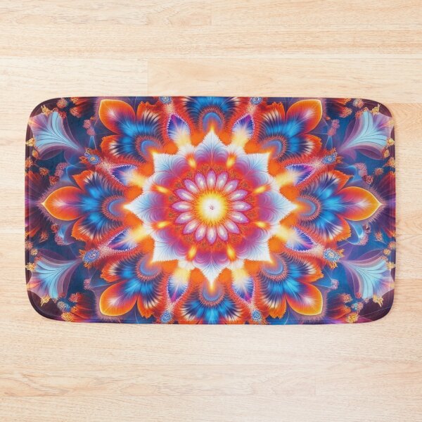 Item preview, Radiant Floral Fractal Mandala – Light, Harmony & Universal Connection designed and sold by Harmonic_Layers.