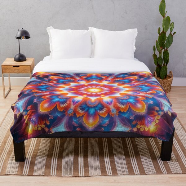 Item preview, Radiant Floral Fractal Mandala – Light, Harmony & Universal Connection designed and sold by Harmonic_Layers.