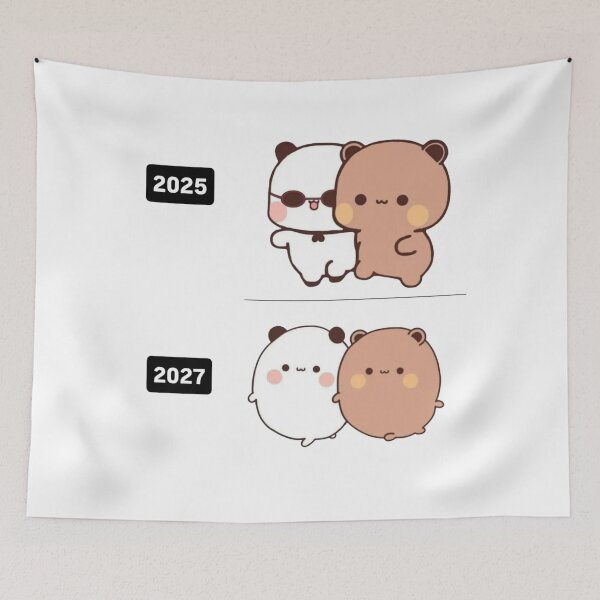 Artikelvorschau, Bubu Dudu Panda und Brownie Bär Paar Fett 2026 entworfen und verkauft von BrightStreets.