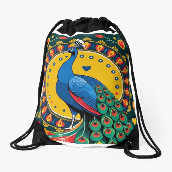 Item preview, Folk Peacock – Colorful Folklore Design designed and sold by MerchVersum.