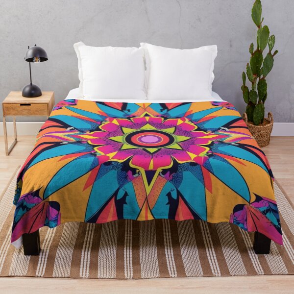 Item preview, Psychedelic Pop Mandala – Vibrant Abstract Vision of Unity designed and sold by Harmonic_Layers.