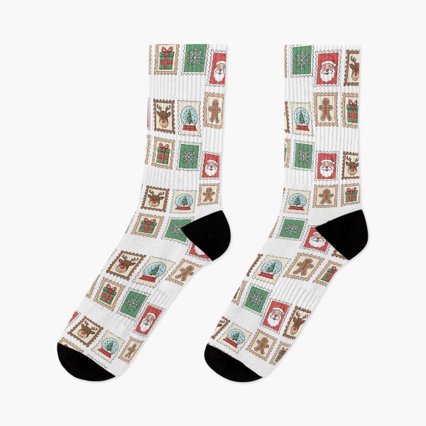 Item preview, Christmas Stamps | Vintage and Festively Charming Holiday Graphic designed and sold by Tw1nsAIArt.
